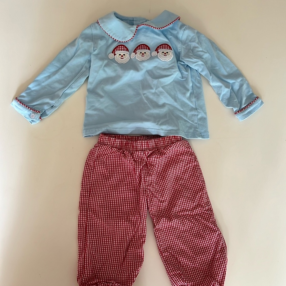 Christmas set, Cecil and Lou, Santa 18 months